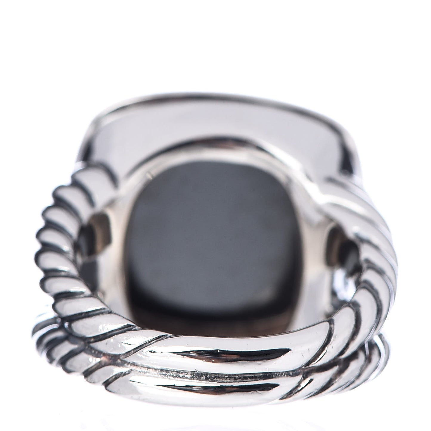 Sterling Silver Diamond Black Orchid 14mm Albion Ring 54 7