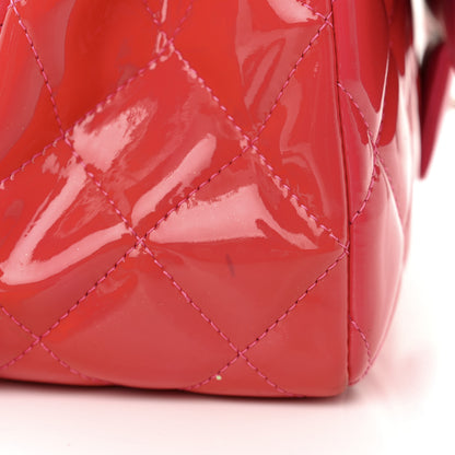 Chanel Patent Quilted Jumbo Double Flap Pink 22 of 22