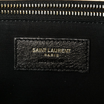 Saint Laurent Lambskin Matelasse Monogram Medium Niki Chain Satchel Dark Beige 6 of 11