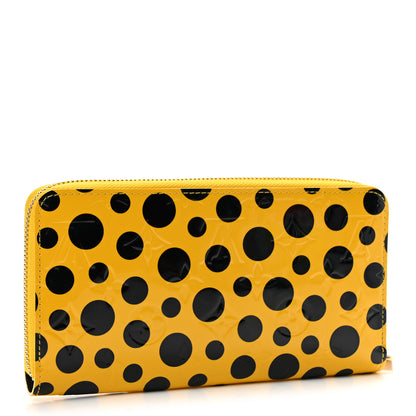 Louis Vuitton Empreinte Monogram Giant Zippy Polka Dot Wallet Yellow Black 3 of 10