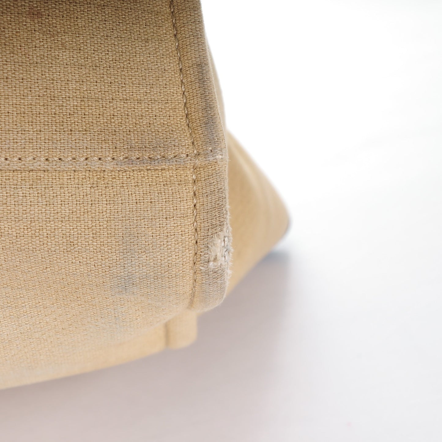 Canvas Large Deauville Tote Beige Black