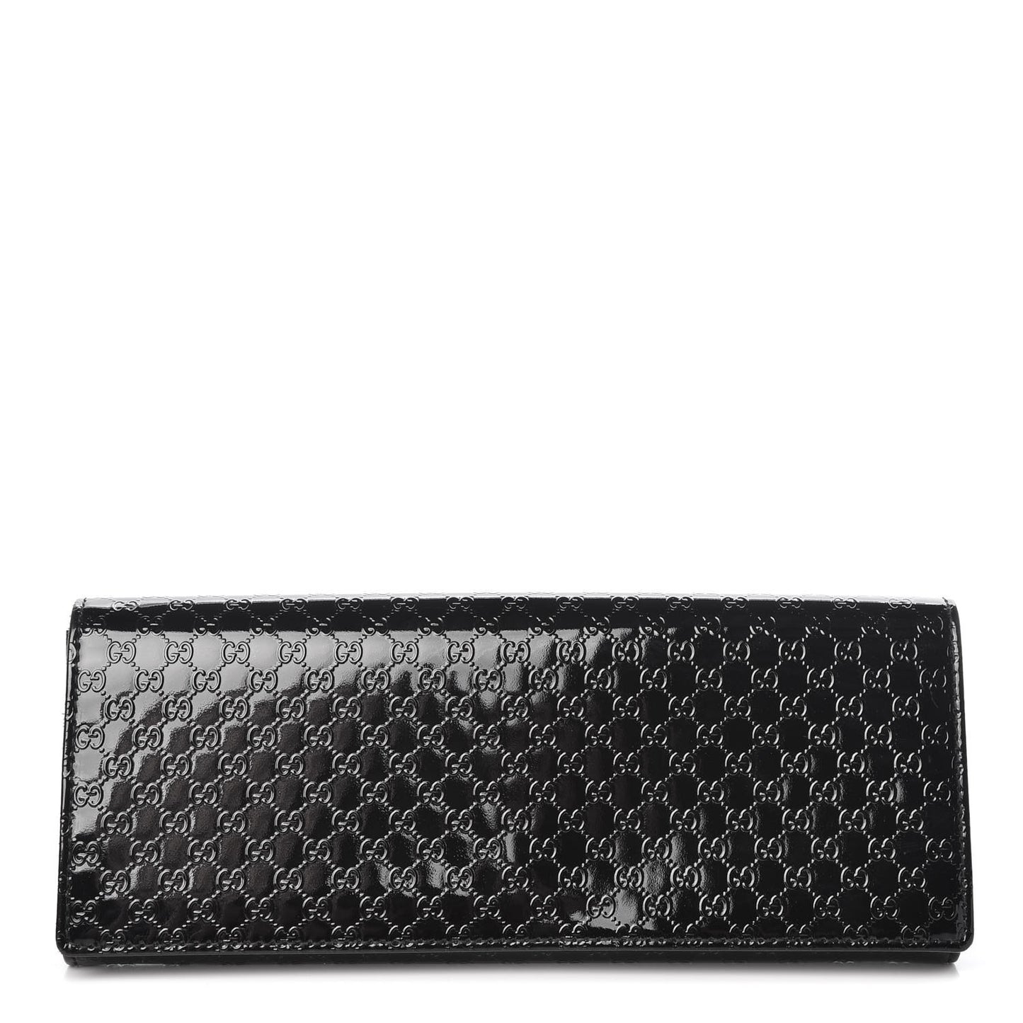 Patent Microguccissima Small Broadway Clutch Black