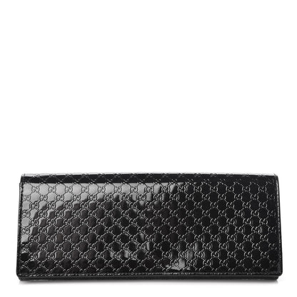 Gucci Patent Microguccissima Small Broadway Clutch Black 1 of 10