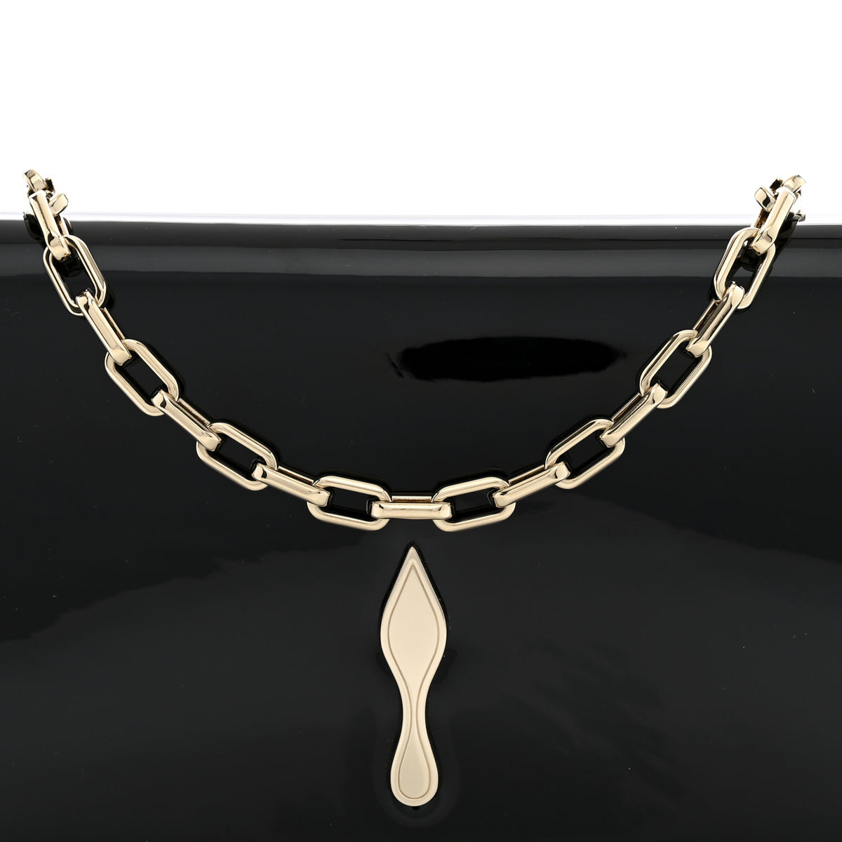 Christian Louboutin Patent Bettina Clutch Black 7 of 10