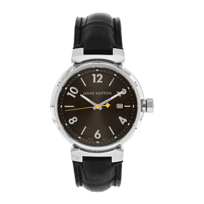 Louis Vuitton Stainless Steel Alligator 39mm Tambour Quartz Watch 1 of 5