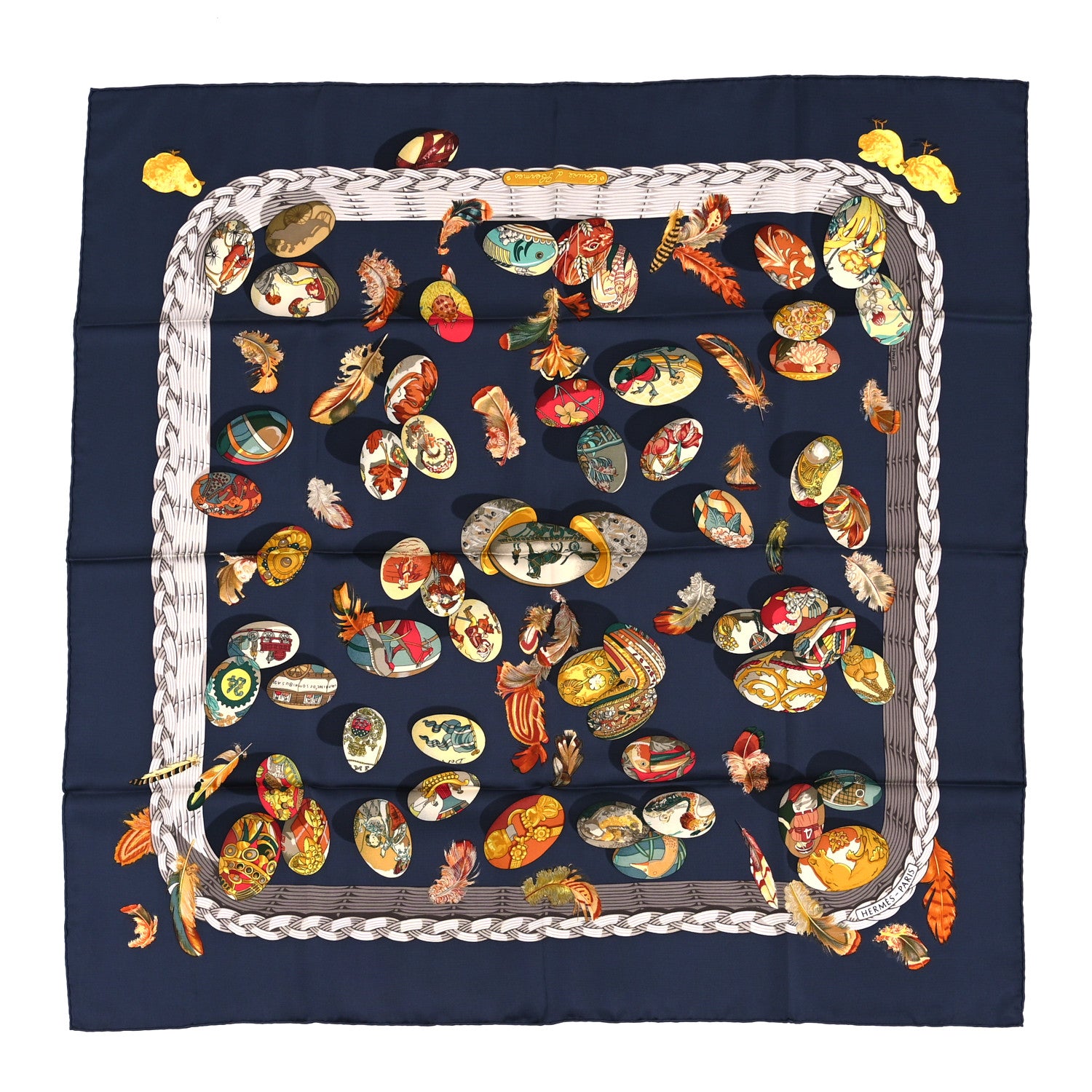 Hermes Silk Couvee d'Hermes Scarf 90 Multicolor 1 of 3