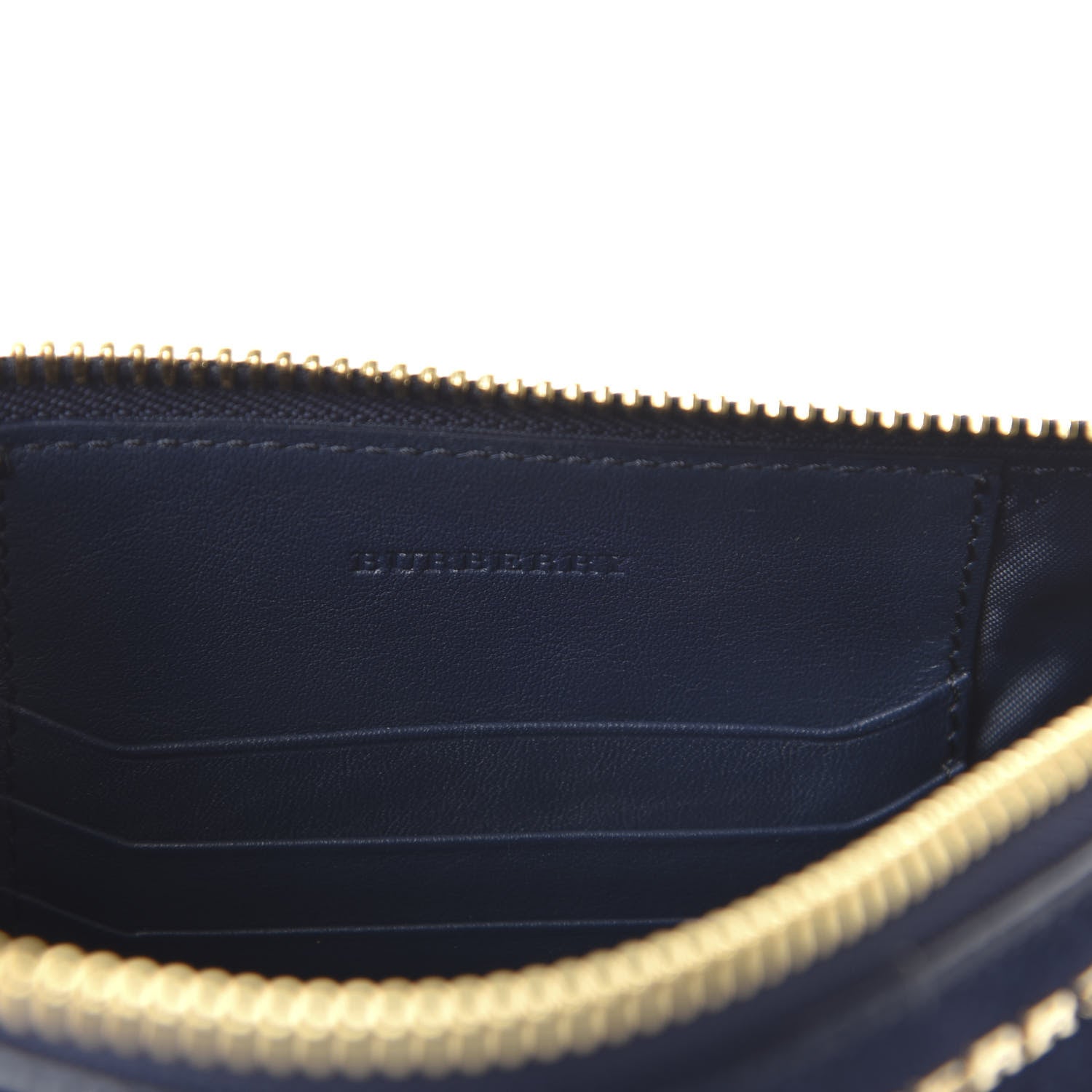 Burberry Suede Fringe Peyton Crossbody Clutch Bag Blue 8 of 9
