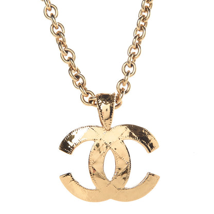 Chanel Quilted CC Long Chain Necklace Gold 4 of 6