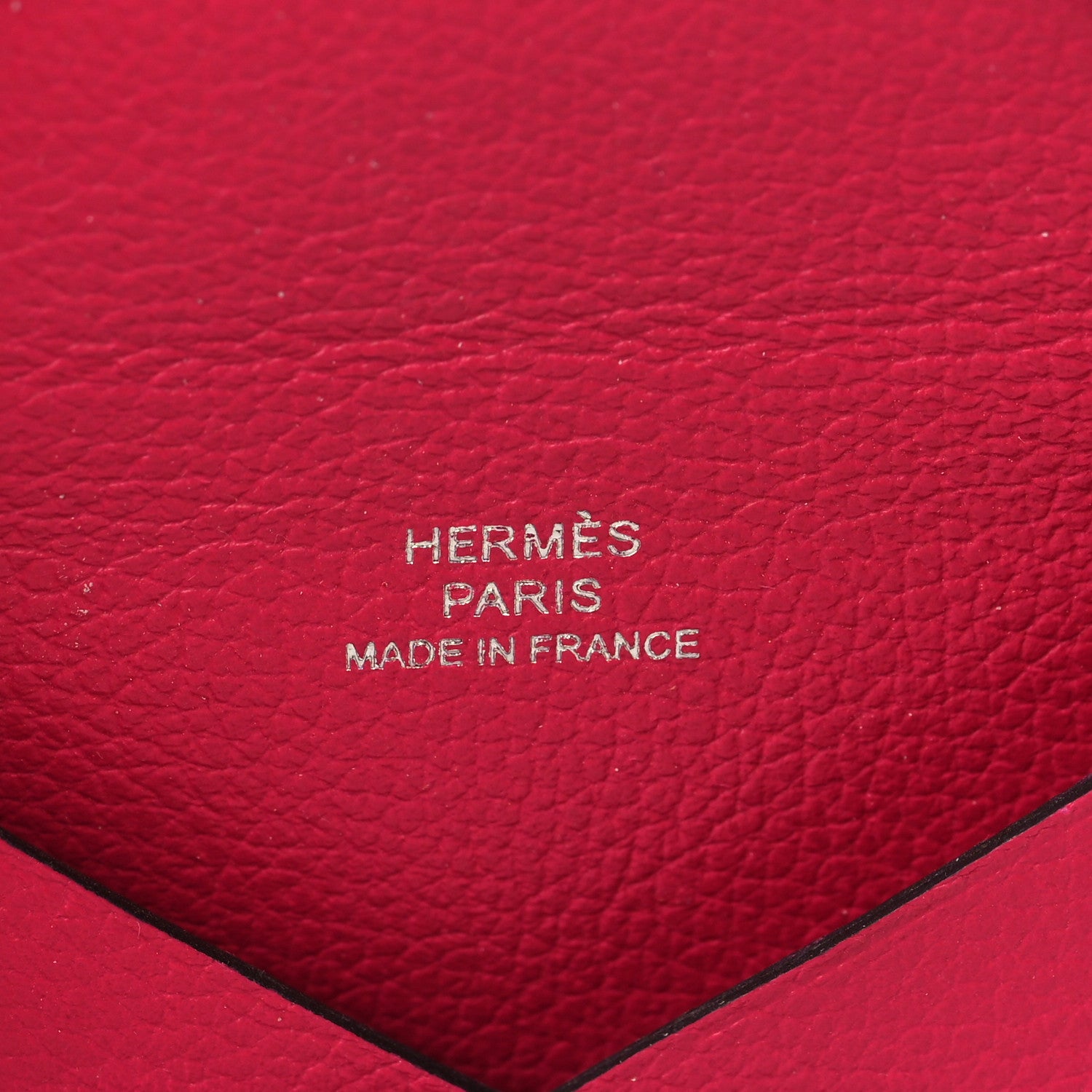 Hermes Evercolor Calvi Card Case FRAMBOISE 6 of 7