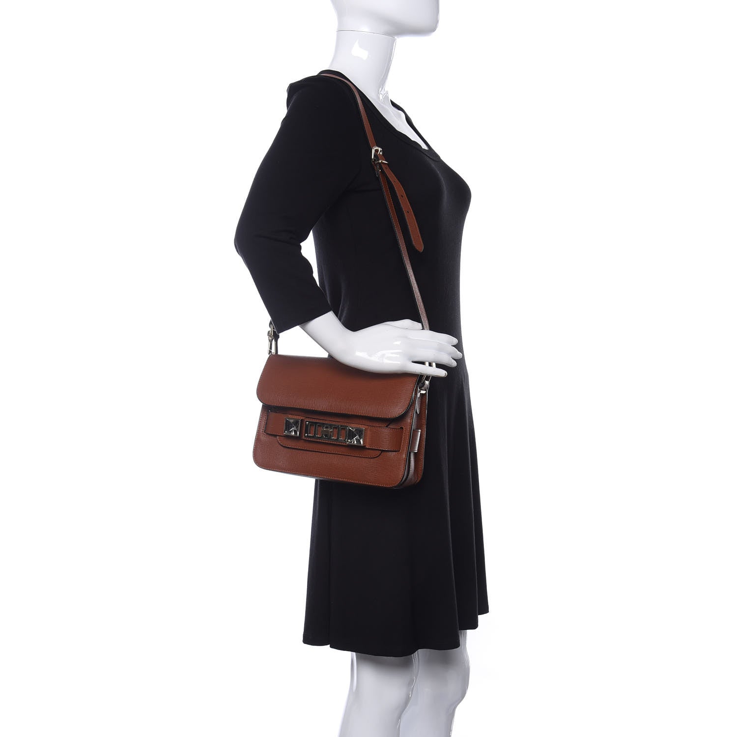 Proenza Schouler New Linosa Mini PS11 Classic Shoulder Bag Tan 2 of 9