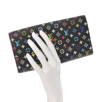 Louis Vuitton Monogram Multicolor Sarah Wallet Black Grenade 2 of 8