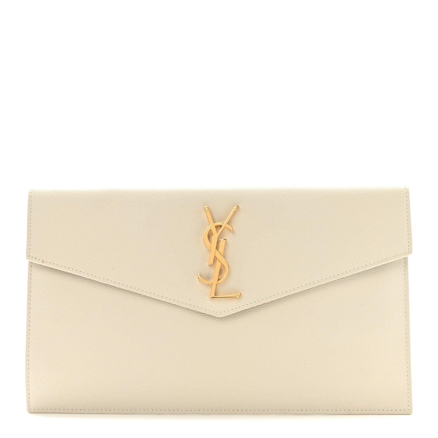 Saint Laurent Grain De Poudre Uptown Pouch Crema Soft 2 of 16
