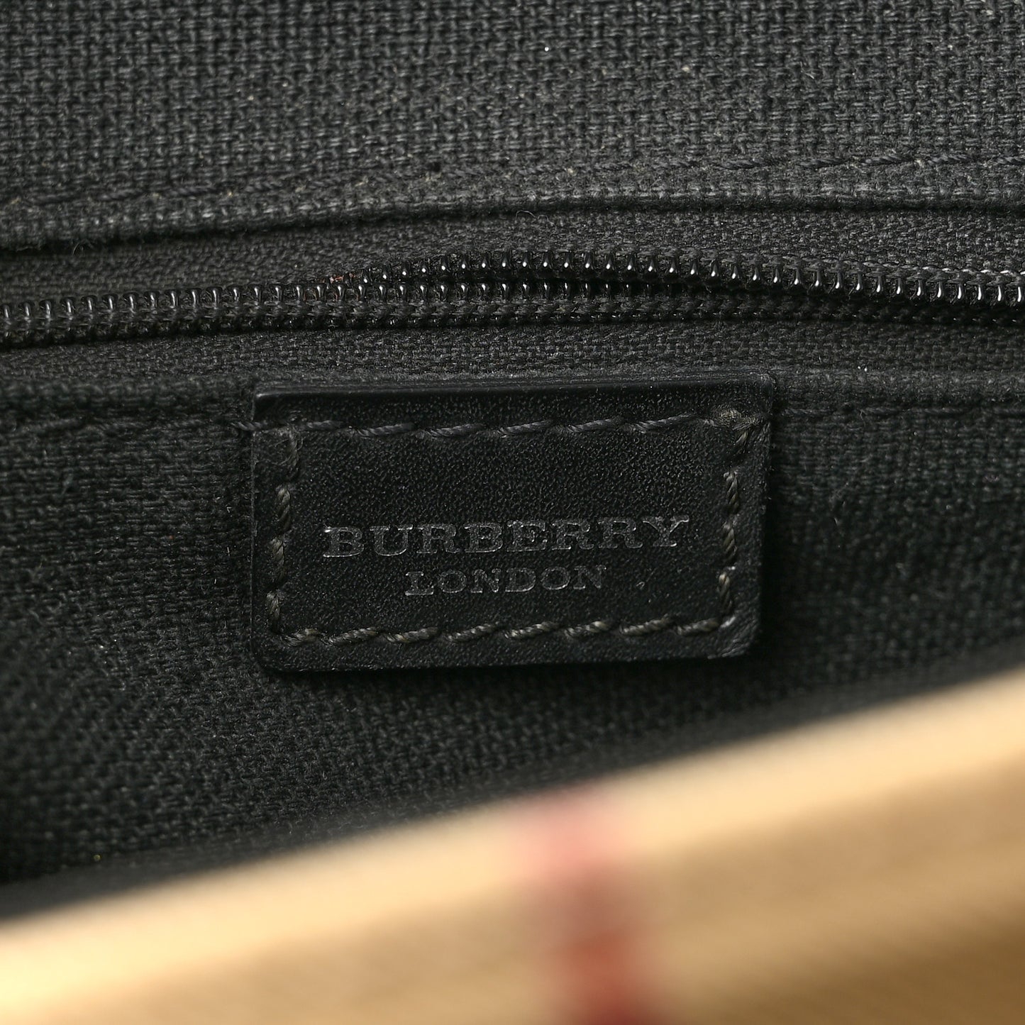 House Check Drawstring Backpack Black