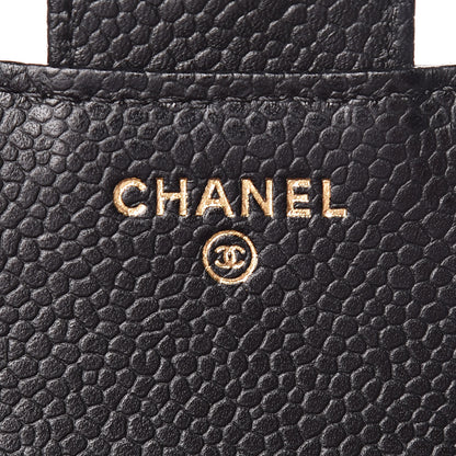 Chanel Caviar Quilted Compact Flap Wallet Black 6 of 10