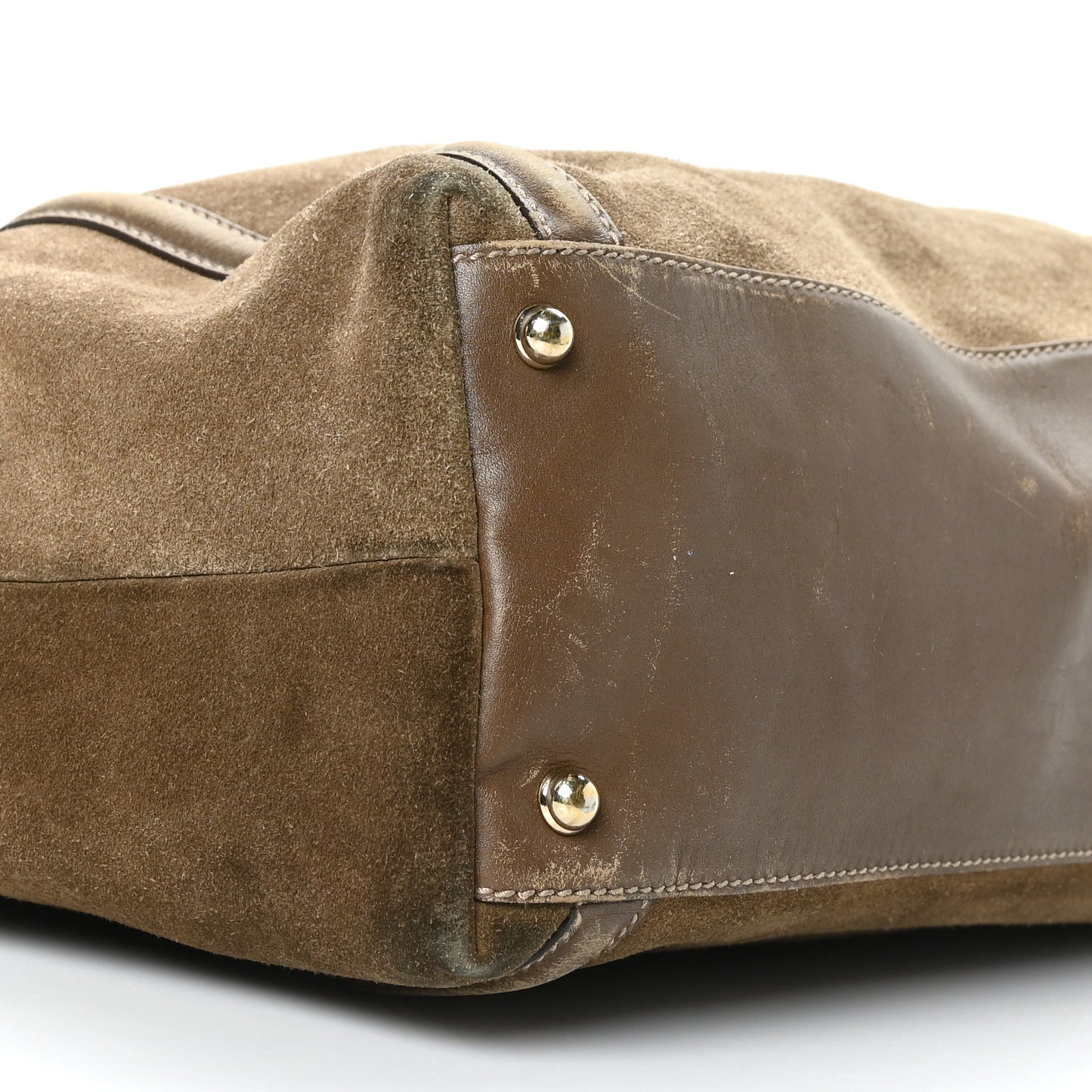 Suede Large Britt Shoulder Bag Brown
