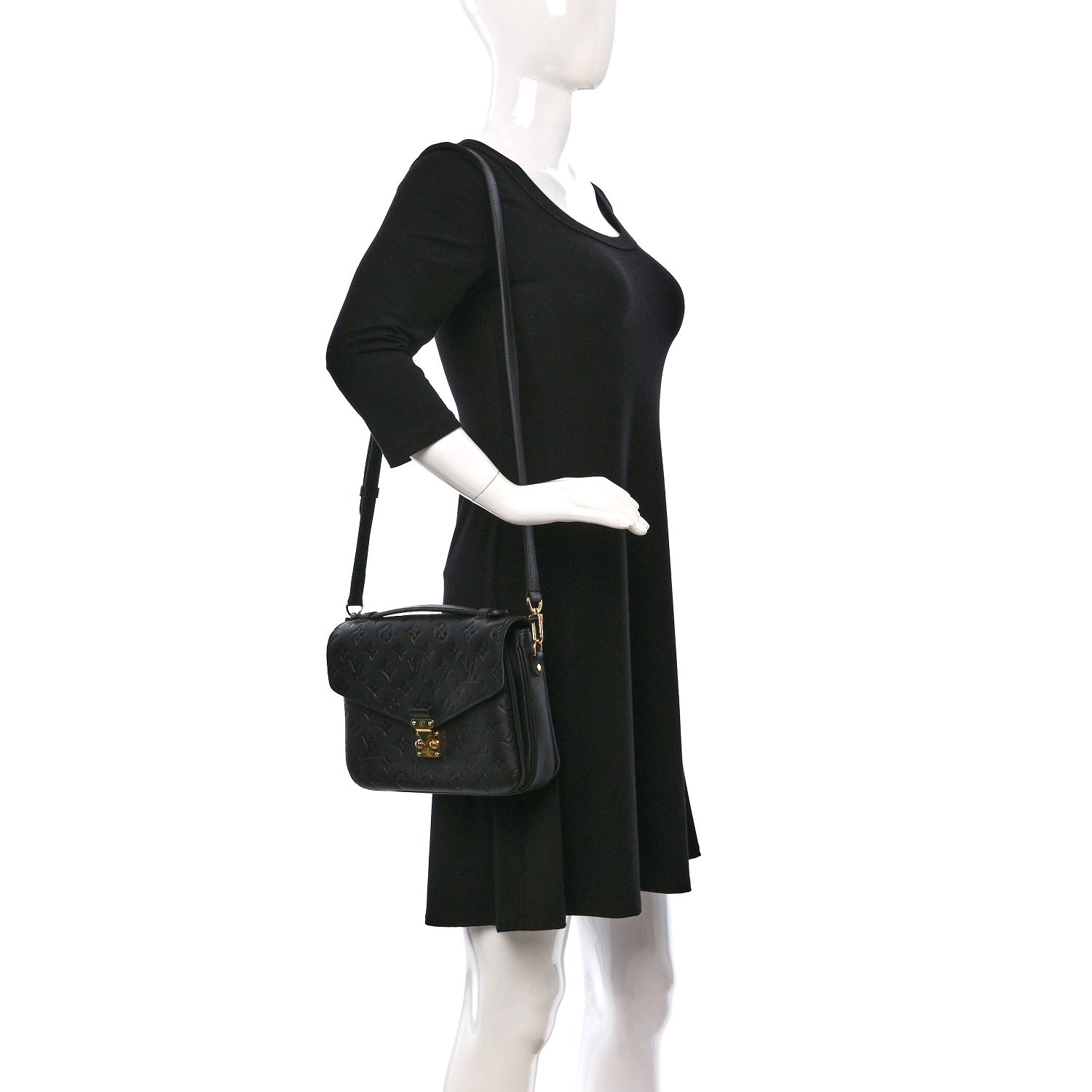 Louis Vuitton Empreinte Pochette Metis Black 2 of 10