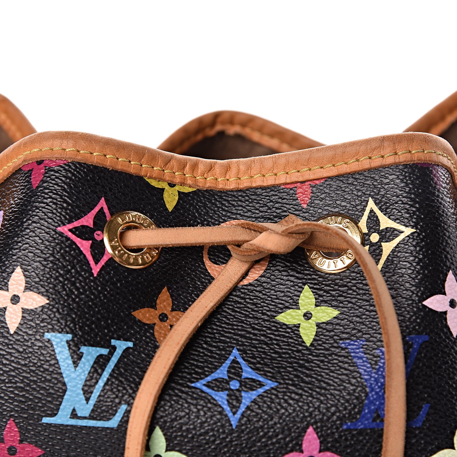 Louis Vuitton Monogram Multicolor Petit Noe Black 10 of 16