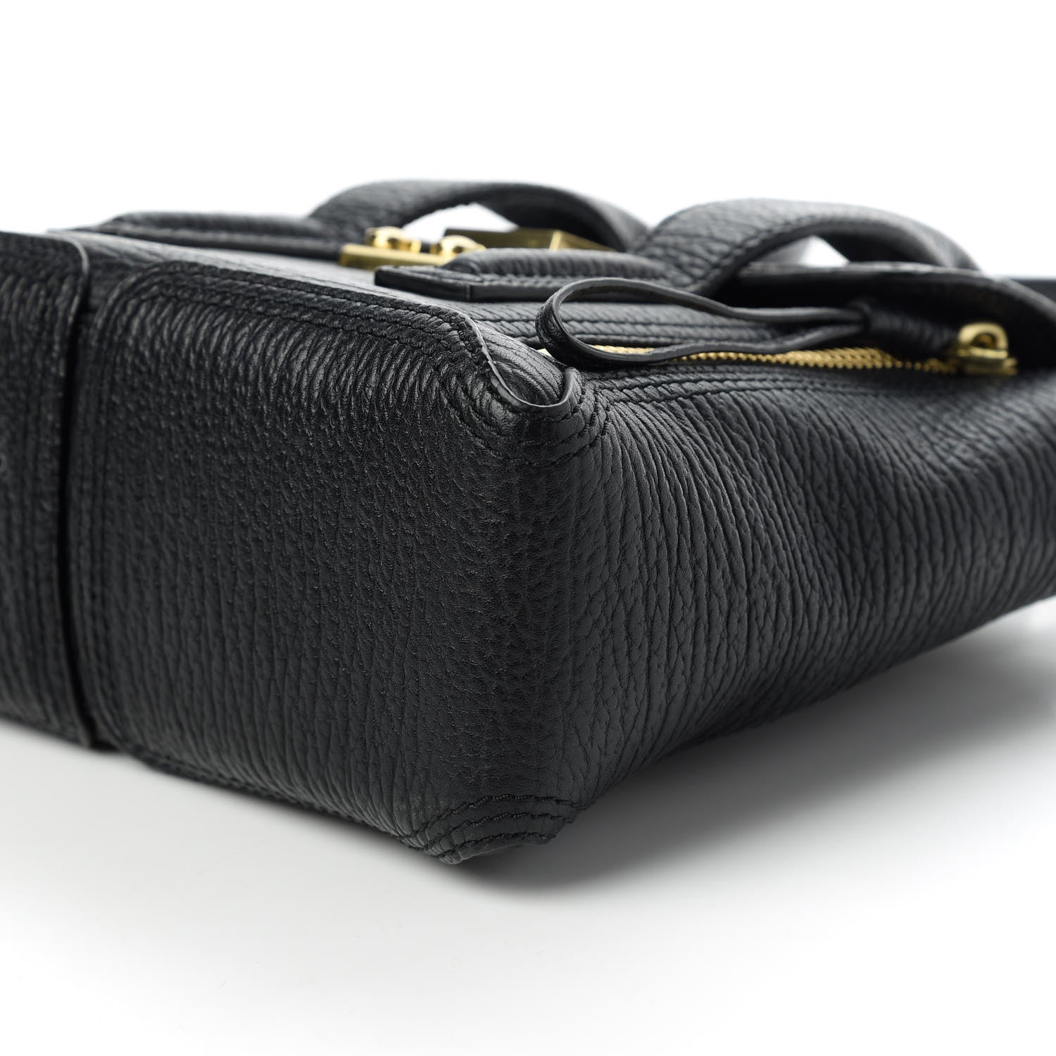 3.1 Phillip Lim Textured Calfskin Mini Pashli Satchel Black 7 of 10
