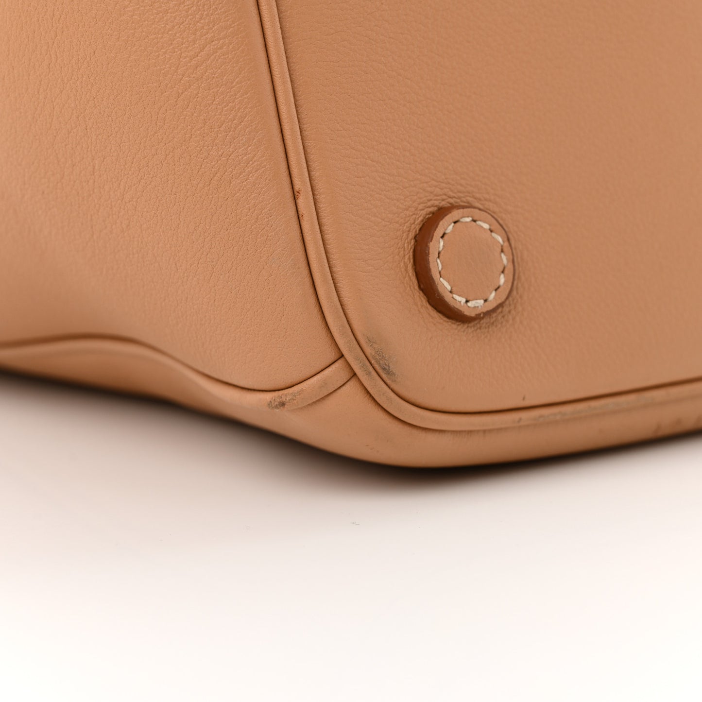 Soft Grain Calfskin Extra Large Galleria Double Zip Tote Natural