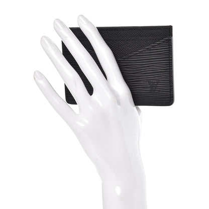 Louis Vuitton Epi Neo Porte-Cartes Card Holder Black 2 of 7