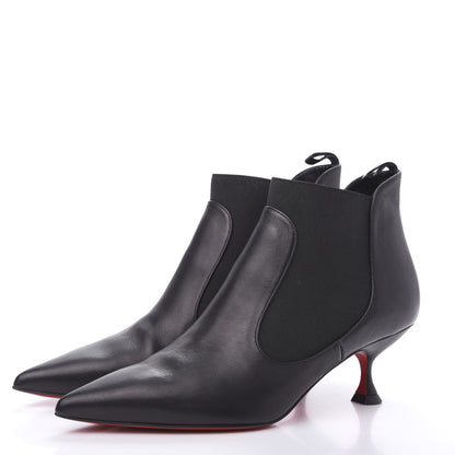 Christian Louboutin Calfskin Carnavague 55 Ankle Boots 39 Black 3 of 7