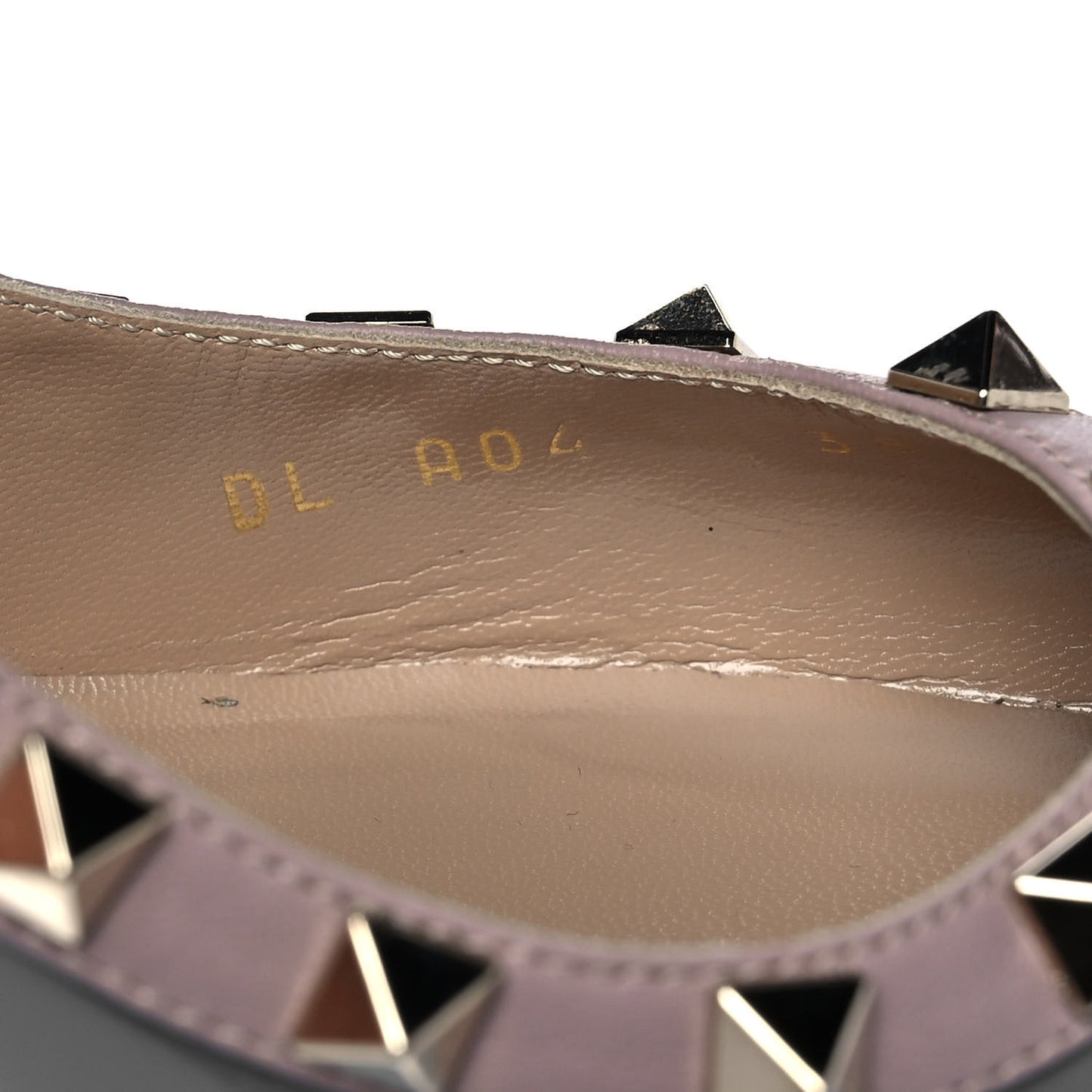 Patent Rockstud 85mm Pumps 38 Light Stone Poudre