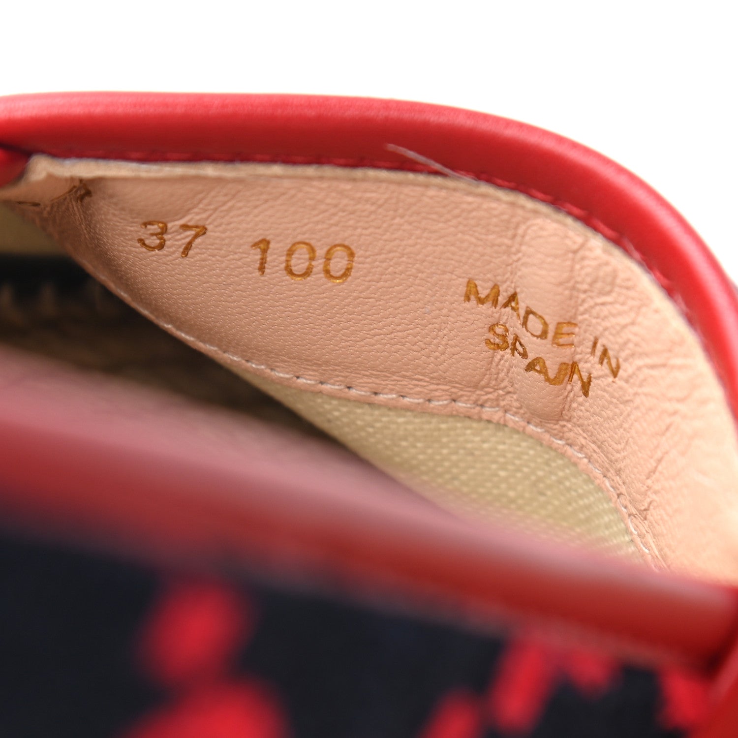 Gucci Terry Cloth GG Monogram Espadrilles 37 Blue Red 8 of 8