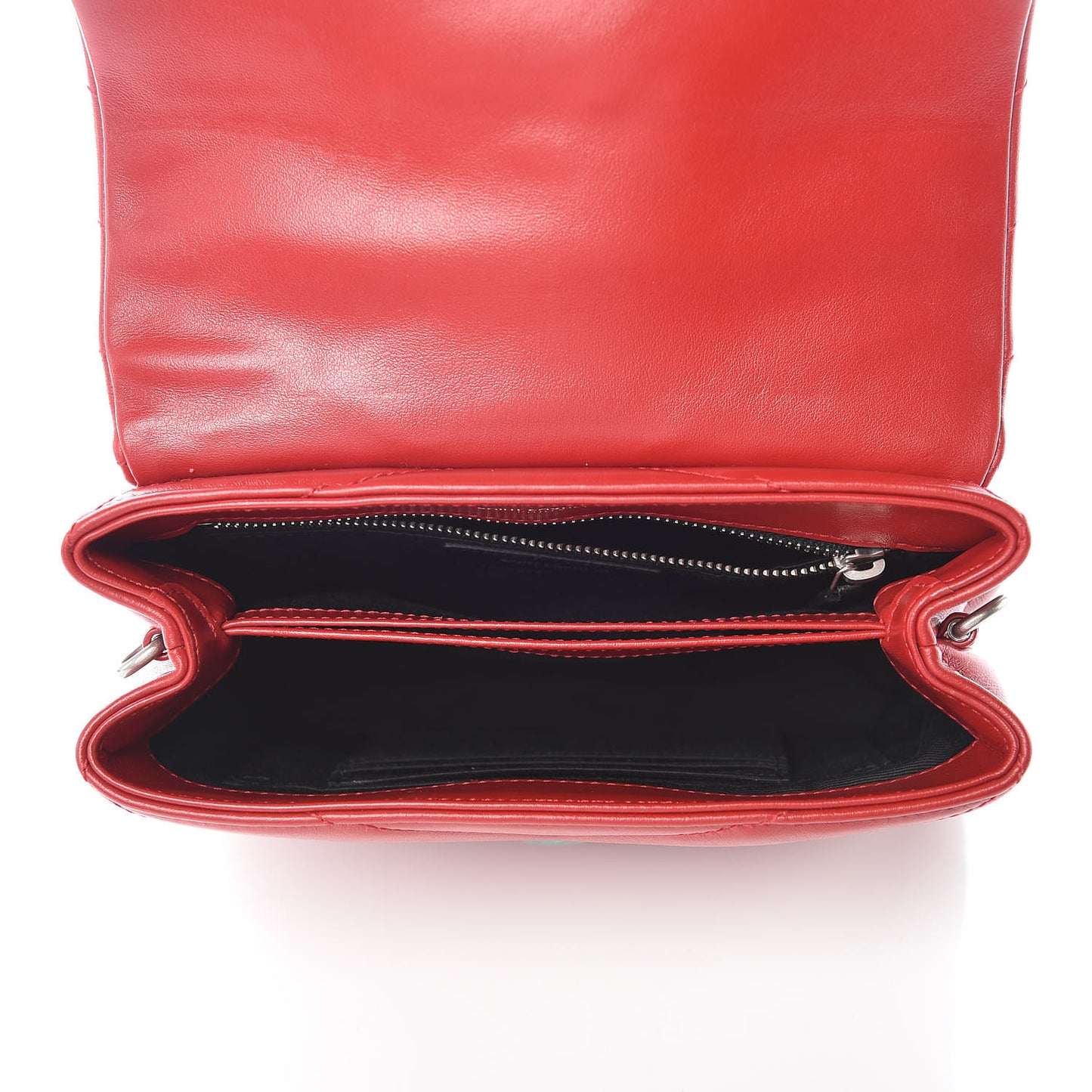 Calfskin Y Quilted Monogram Toy Loulou Crossbody Bag Red