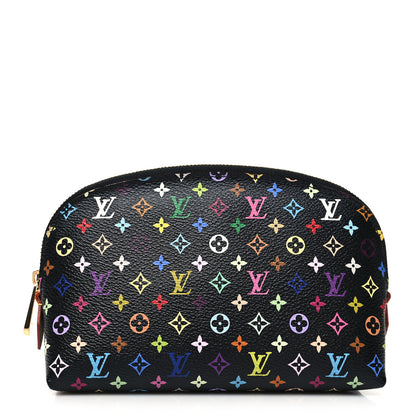 Louis Vuitton Monogram Multicolor Cosmetic Pouch Black Grenade 1 of 9