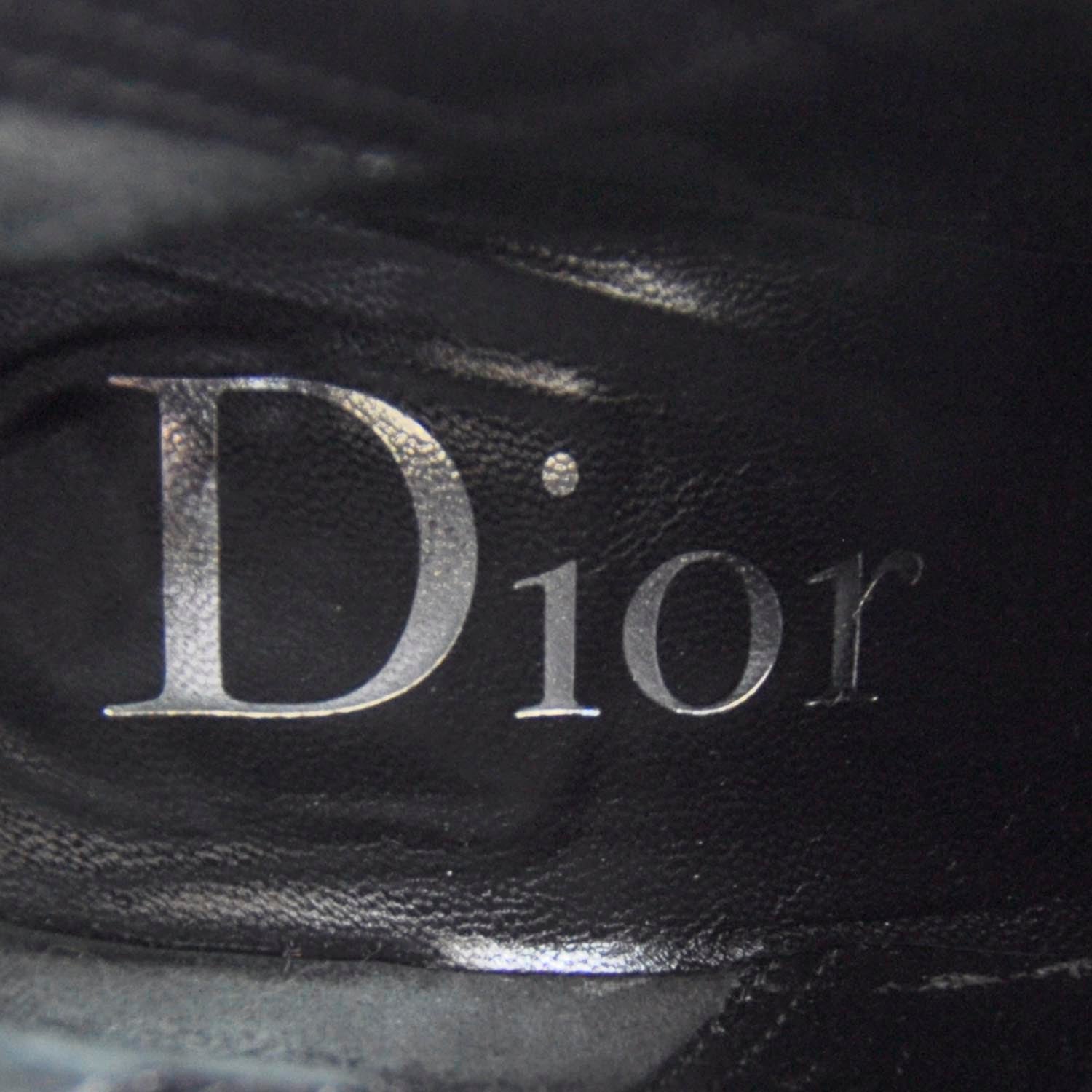 Christian Dior Suede Ankle Boots 37.5 Black 5 of 6