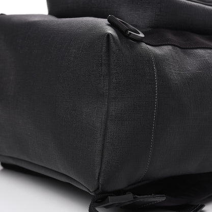 Gucci Coated Canvas Interlocking G Double Buckle Backpack Black 12 of 13