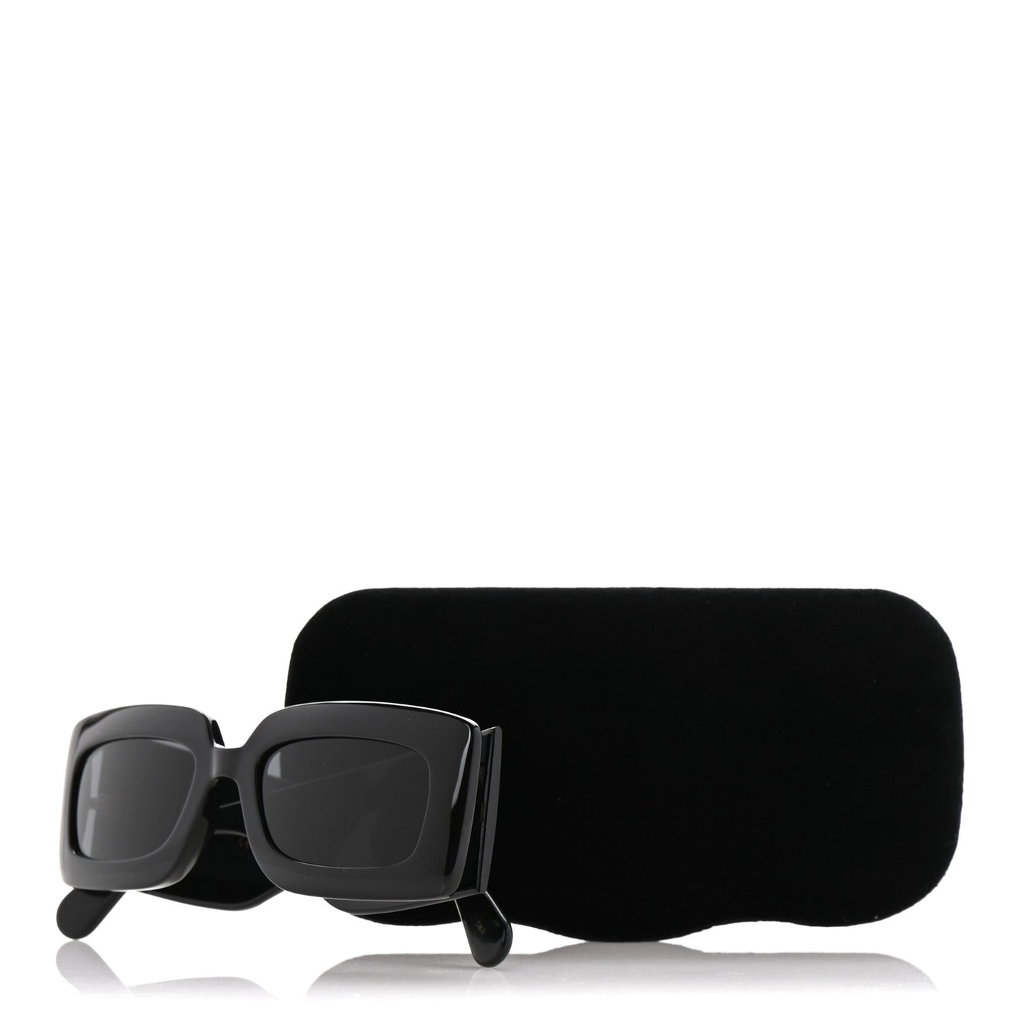 Acetate Rectangular Sunglasses GG0811S Black