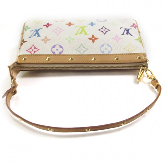 Monogram Multicolor Pochette Accessories White