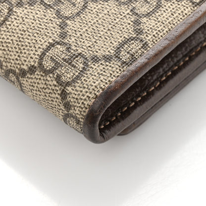Gucci GG Supreme Monogram Web Ophidia Wallet On Chain Brown 15 of 16