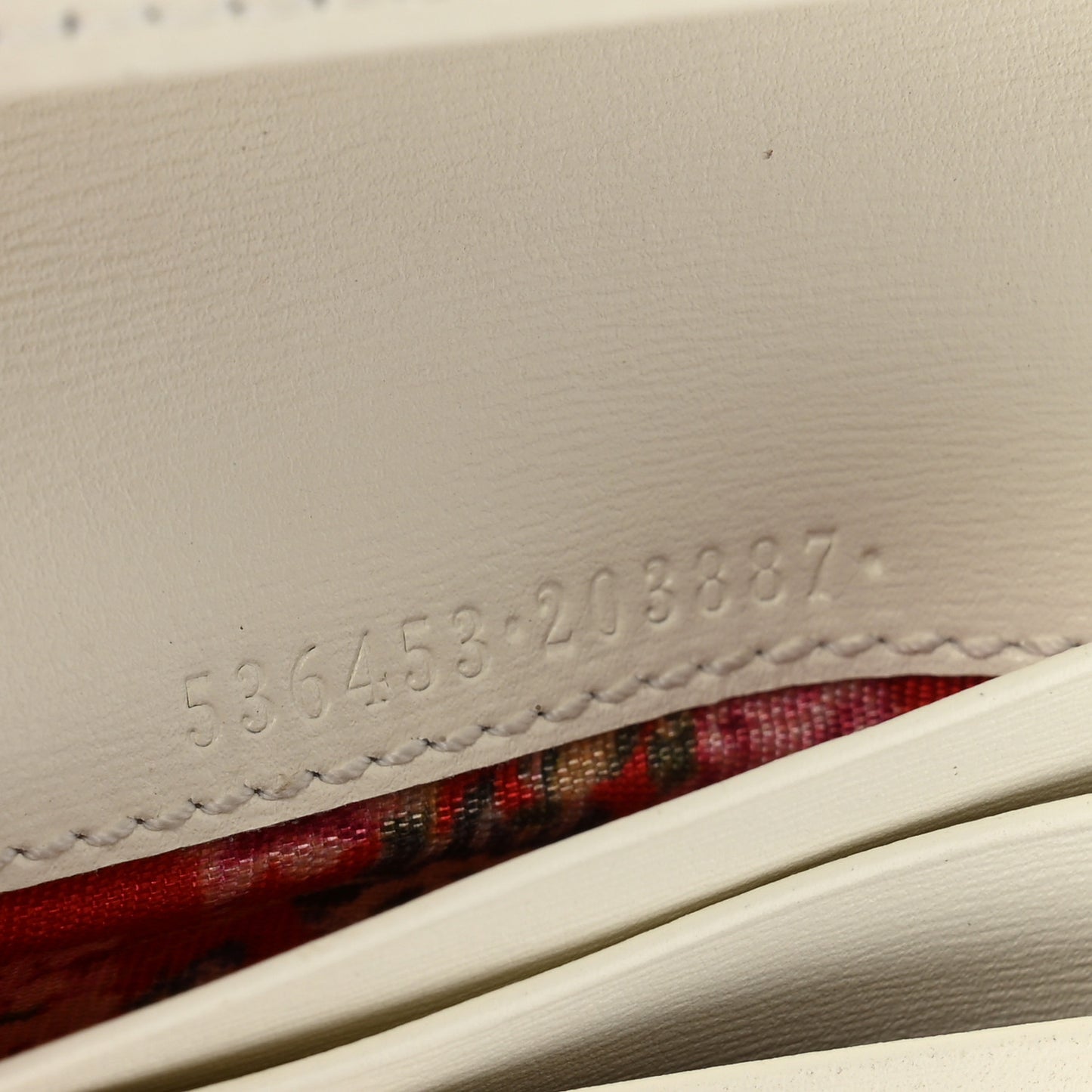 Calfskin Web Trapuntata GG Card Case Wallet Off White