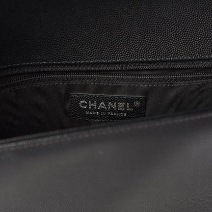 Chanel Caviar Quilted New Medium Boy Flap Black 7 of 9