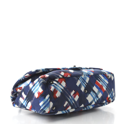 Chanel Canvas Airline Printed XXL Travel Flap Bag Blue Red White 4 of 10