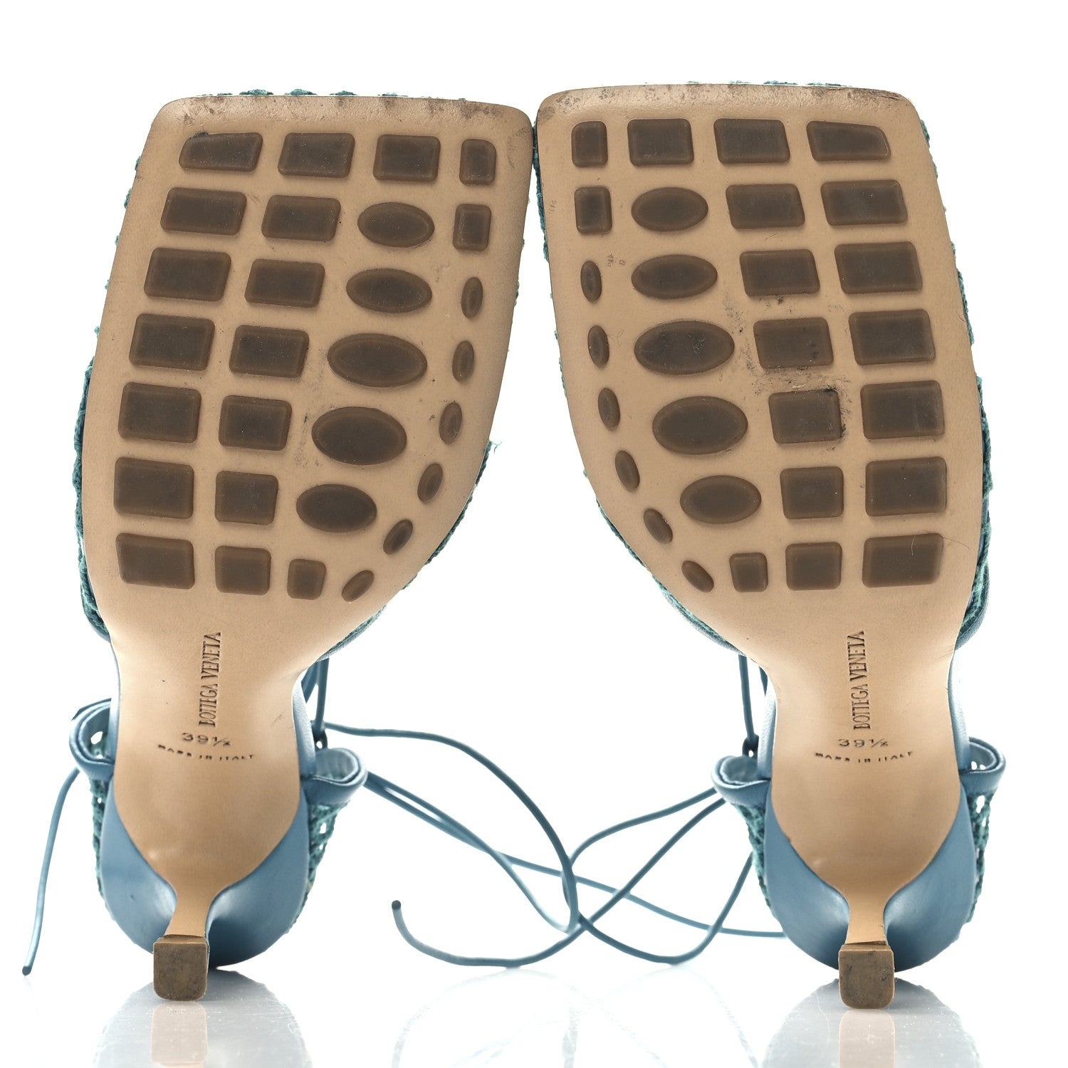 Bottega Veneta Mesh Nappa Stretch Ankle Tie 90mm Sandals 39.5 Blaster 6 of 8