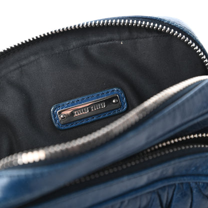 Miu Miu Matelasse Lux Crossbody Cobalto 8 of 10