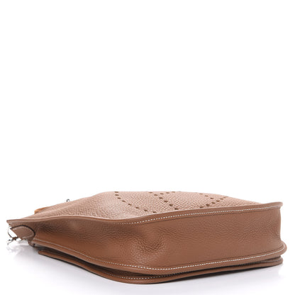 Hermes Taurillon Clemence Evelyne III PM Gold 4 of 10