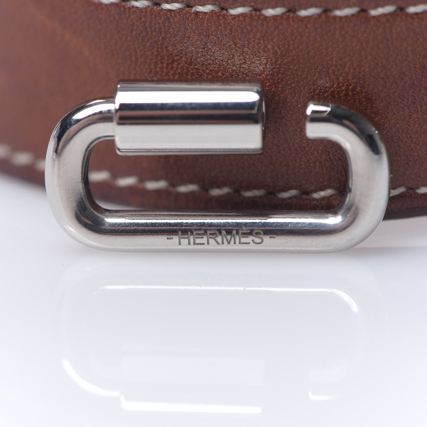Barenia Curiosite Double Wrap Bracelet T2 Fauve
