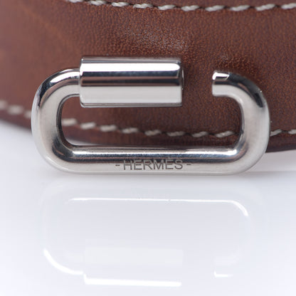 Hermes Barenia Curiosite Double Wrap Bracelet T2 Fauve 6 of 7