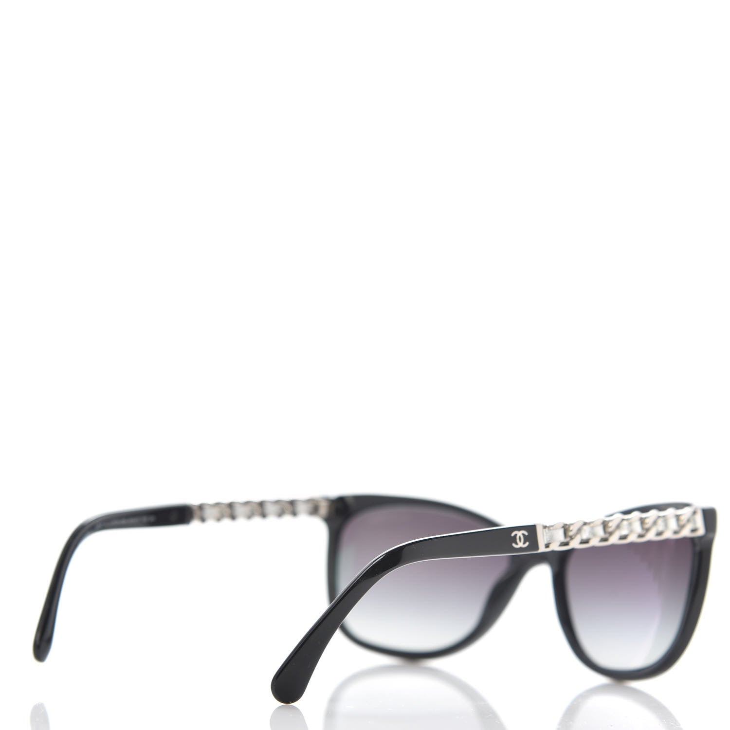 Chanel Cat Eye Chain Sunglasses 5260-Q Black 4 of 8