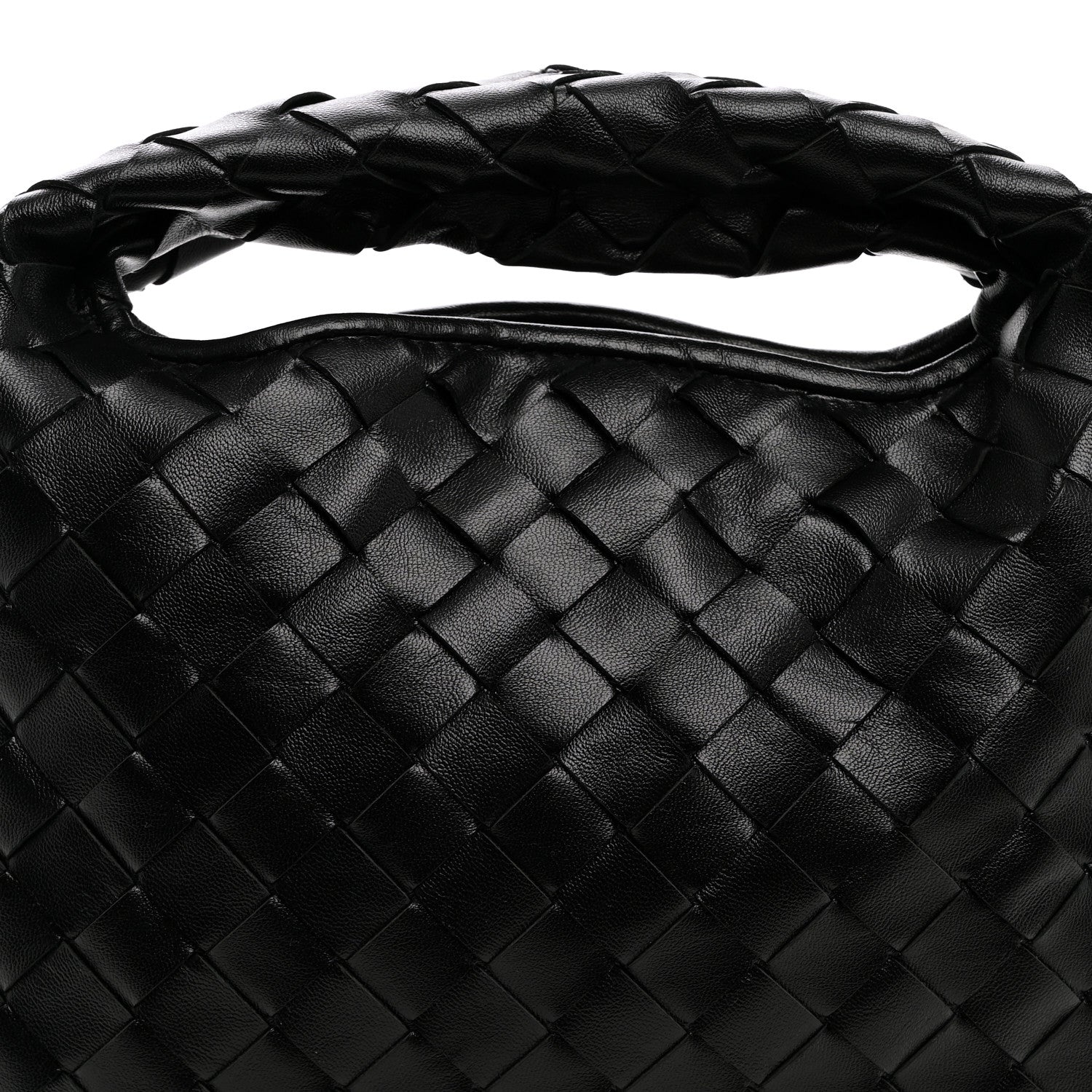Bottega Veneta Calfskin Intrecciato Mini Hop Black 7 of 9