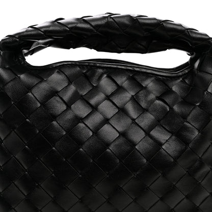 Bottega Veneta Calfskin Intrecciato Mini Hop Black 7 of 9