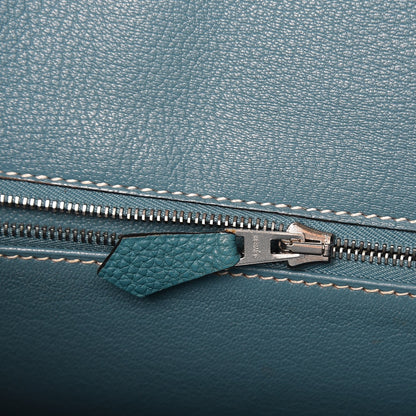 Hermes Togo Birkin 35 Blue Jean 15 of 38