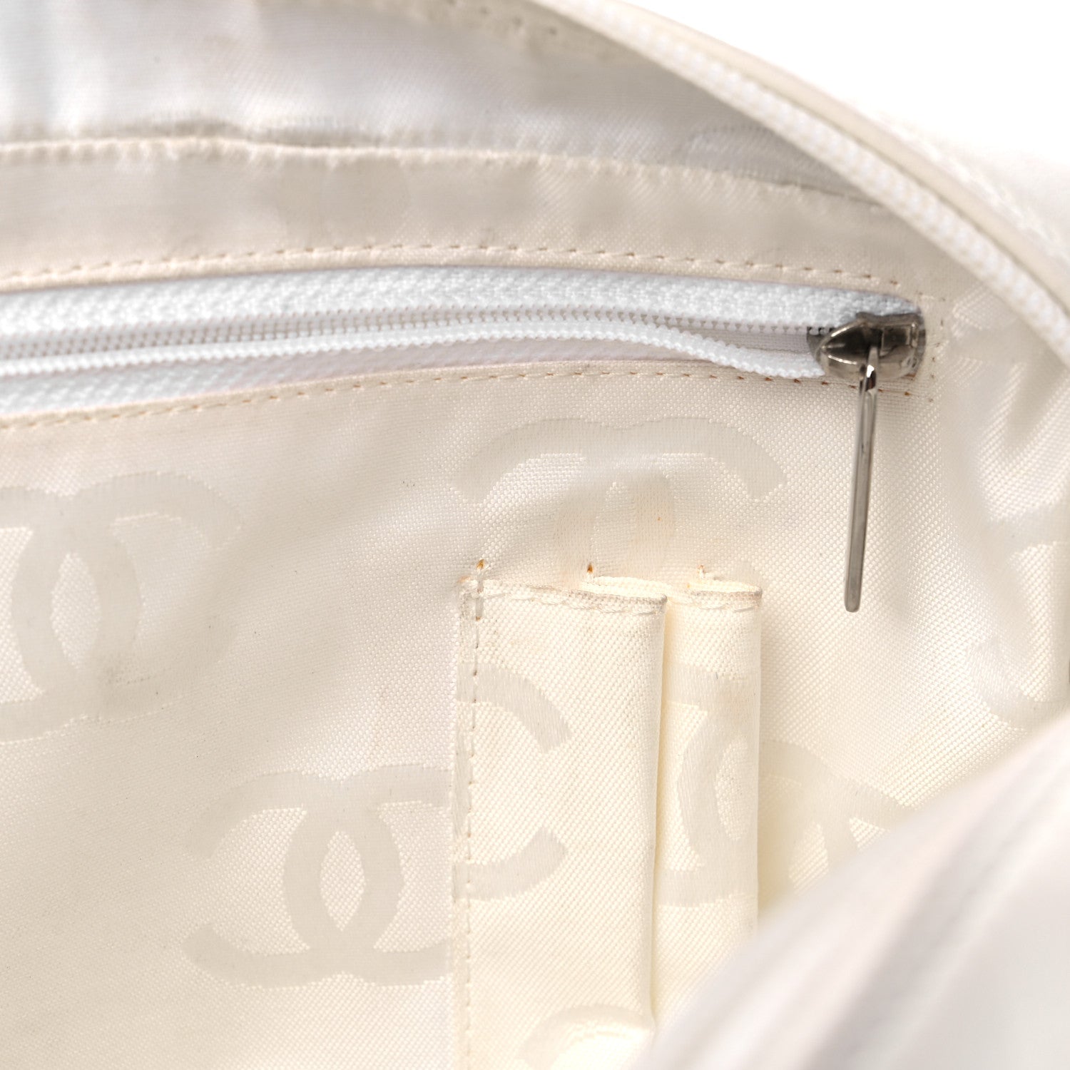 Chanel Calfskin Python Quilted Cambon Camera Case White 13 of 17