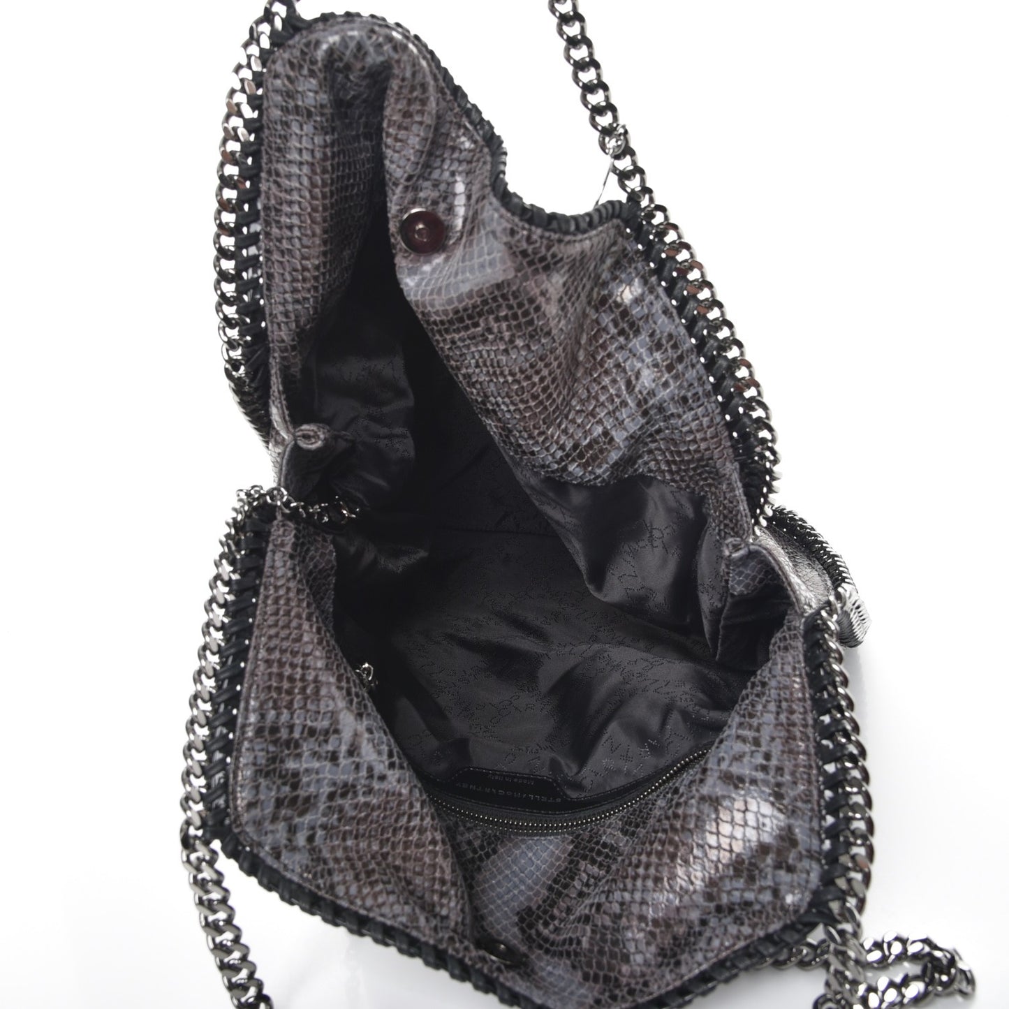 Eco Python Big Falabella Tote Dark Grey