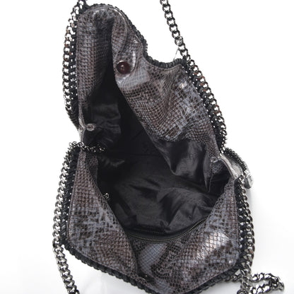 Stella McCartney Eco Python Big Falabella Tote Dark Grey 6 of 9