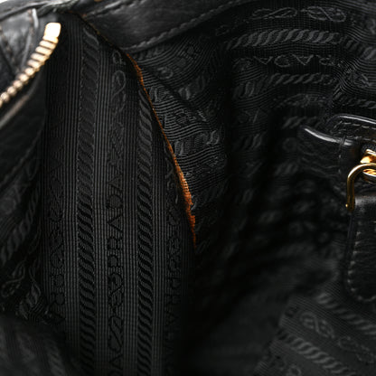 Prada Vitello Daino Shopping Satchel Black 10 of 14